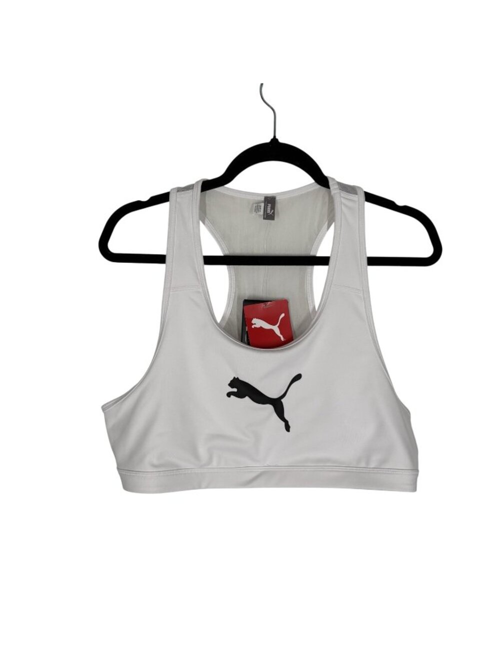 Puma Women XXL White Mid Impact 4Keeps Racerback Sports Bra NWT - Picture 3 of 16